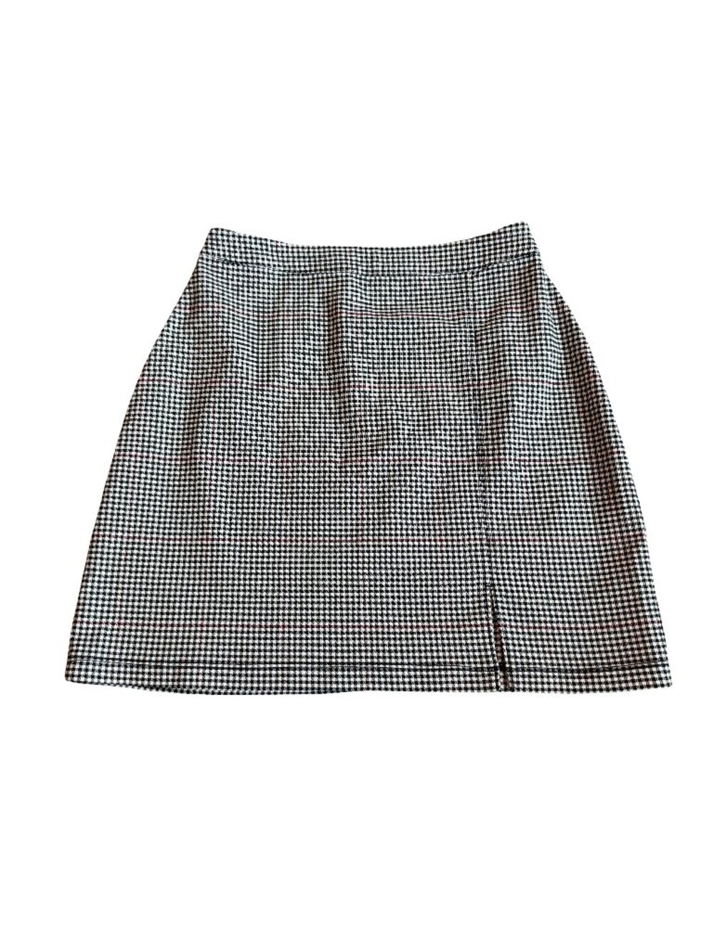 Hollister Black White Houndstooth Check Mini Skirt Waistband X-Small Women's NWT